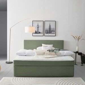 MID.YOU AMERICKÁ POSTEĽ, 180/200 cm, zelená vyobraziť