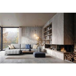 Livetastic ROZKLADACIA ROHOVÁ POHOVKA, textil, sivá vyobraziť