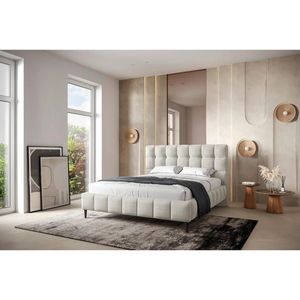 MID.YOU ČALÚNENÁ POSTEĽ, 160/200 cm, béžová vyobraziť