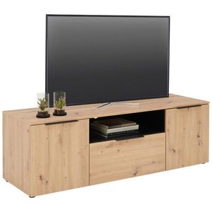 Xora NÍZKA KOMODA, čierna, farba duba, 160/51, 7/50 cm vyobraziť