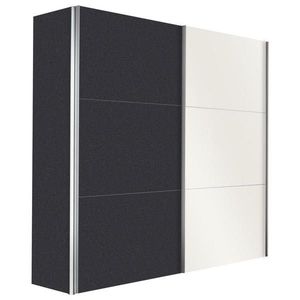 Hom`in ŠAT. SKRIŇA S POSUV. DVERAMI, grafitová, biela, 150/216/68 cm vyobraziť