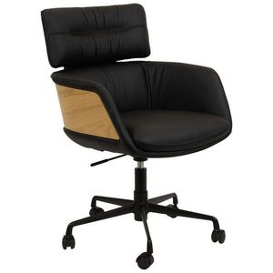 Dieter Knoll OTOČNÁ STOLIČKA, čierna, farba duba vyobraziť