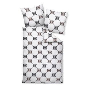 Janine POSTEĽNÁ BIELIZEŇ, makosatén, sivá, čierna, biela, 135/200 cm vyobraziť