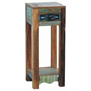 Landscape PRÍRUČNÝ STOLÍK, staré drevo, viacfarebná vyobraziť