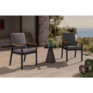 Ambia Garden ZÁHRADNÁ STOLIČKA, drevo, kov, textil vyobraziť