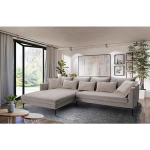 Livetastic ROHOVÁ SEDACIA SÚPRAVA, textil, taupe vyobraziť