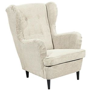 MID.YOU KRESLO UŠIAK, textil, krémová vyobraziť