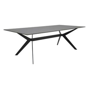 KONFERENČNÝ STOLÍK, čierna, kov, sklo, 115/60/40 cm vyobraziť