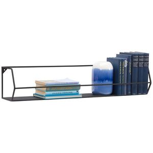 Landscape NÁSTENNÝ REGÁL, čierna vyobraziť