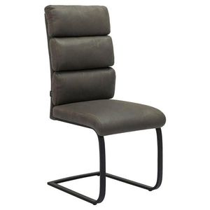 Novel STOLIČKA S PRUŽNÝM PODNOŽÍM, tkaná textília, sivá, čierna vyobraziť