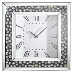 Xora NÁSTENNÉ HODINY čierna, strieborná 50/50/5 cm vyobraziť