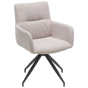 Hom`in STOLIČKA S PODRÚČKAMI, tkaná textília, antracitová, svetlosivá vyobraziť