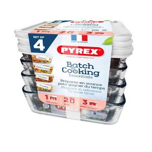 Sada skleněných dóz s víčkem PYREX 4x1500ml vyobraziť