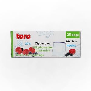 Potravinové vrecko na zamrazenie TORO 25ks 400ml vyobraziť