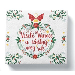 PROCOS Papierové obrúsky 33x33cm 3vrstvé Veselé Vánoce 20ks vyobraziť