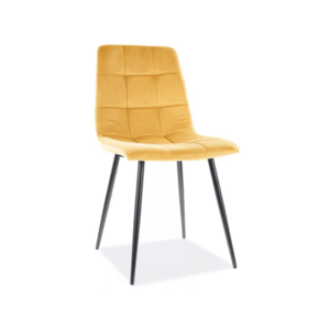 Signal Jedálenská stolička MILA VELVET Farba: Curry / Bluvel 68 vyobraziť