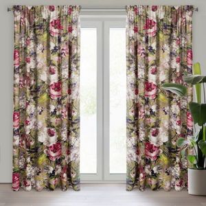 ArtFir Záves AMELIE P | kvety 140 x 270 cm vyobraziť