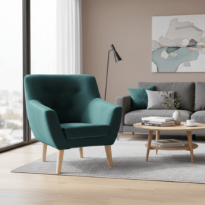 Signal Kreslo NORDIC 1 VELVET | zelená vyobraziť