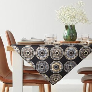 ArtFir Záhradný obrus GARDEN 19D | čierna/béžová 85 x 85 cm vyobraziť