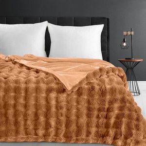 ArtFir Prikrývka na posteľ LILY | medová 200 x 220 cm vyobraziť