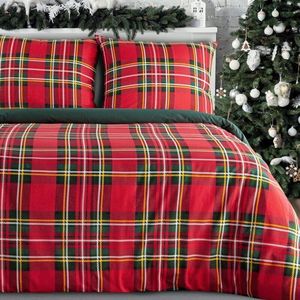 ArtFir Vianočné obliečky na jednolôžko JENNY | červená/zelená 140 x 200 cm vyobraziť