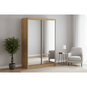 Elvisia Šatníková skriňa POLA 150 | 2x zrkadlo vyobraziť