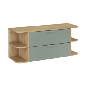 ArtCom Kúpeľňová skrinka s doskou ASTER Green LRSM D120cm | 120 cm vyobraziť