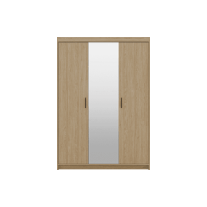 ArtLemp Šatníková skriňa ELLEN 3D so zrkadlom | dub olejovaný vyobraziť