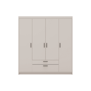 ArtLemp Šatníková skriňa ELLEN 4D2S | pieskovo béžová vyobraziť
