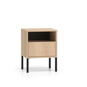 ArtMLM Nočný stolík ABEREN 05 | dub lindberg vyobraziť
