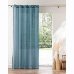 Jednofarebný voálový záves zakončený kovovými očkami vyobraziť