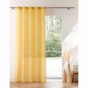 Jednofarebný voálový záves zakončený kovovými očkami vyobraziť