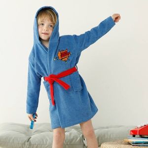 Detský župan super hrdina s kapucňou, froté bavlna 340g/m2 vyobraziť