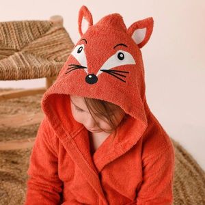 Detský župan z buklé froté zn. Colombine® s motívom líšky na kapucni vyobraziť