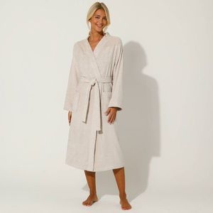 Jednofarebný župan z buklé froté zn. Colombine® s kimono golierom vyobraziť