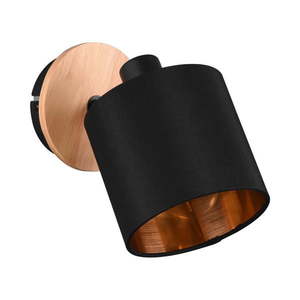 Bodové svietidlo v čierno-prírodnej farbe ø 12 cm Tommy – Reality vyobraziť