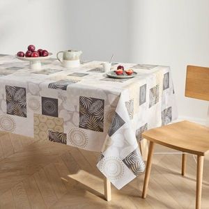 Voskovaný obrus s patchwork potlačou listov vyobraziť