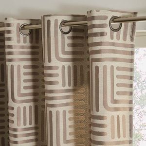 Žakárový záves s potlačou čiar vyobraziť