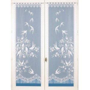 Rovná záclona s motívom lastovičiek, 1 pár vyobraziť