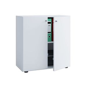 VCM Kancelárska skriňa Lona (krídlové dvere, biela, L) vyobraziť