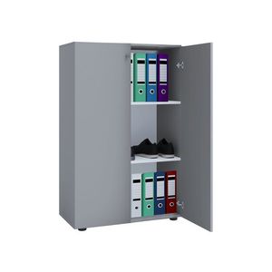 VCM Kancelárska skriňa Lona (krídlové dvere, sivá, XL) vyobraziť