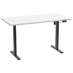 VCM Výškovo nastaviteľný písací stôl E-Lona (biela/čierna, 160 x 80 cm) vyobraziť