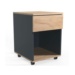 VCM Kancelárska skrinka na kolieskach Dalosa 45 (antracitová/medový dub, 1-SB) vyobraziť