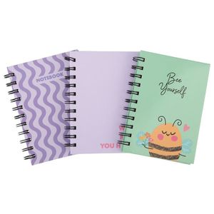 crelando® Poznámkový blok (včela/fialový, A6) vyobraziť