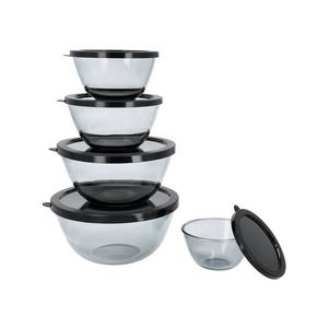 SILVERCREST® Súprava sklenených misiek (čierna) vyobraziť