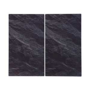 SILVERCREST® Sklenené krycie dosky na sporák, 2 kusy (bridlica) vyobraziť