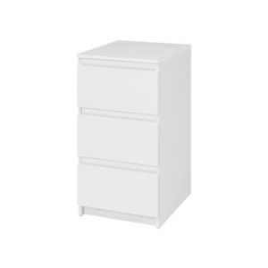 LIVARNO® Komoda Genf s 3 zásuvkami, úzka, biela vyobraziť