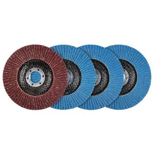 PARKSIDE® Príslušenstvo k uhlovej brúske, 125 mm (súprava vejárových brúsnych kotúčov, 4-dielna) vyobraziť