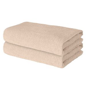 LIVARNO® Froté uteráky, 50 x 100 cm, 2 kusy (béžová) vyobraziť