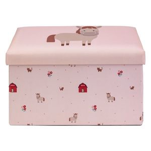 LIVARNO® Taburetka s úložným priestorom (bledoružová) vyobraziť